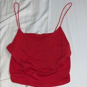 Red tank top
